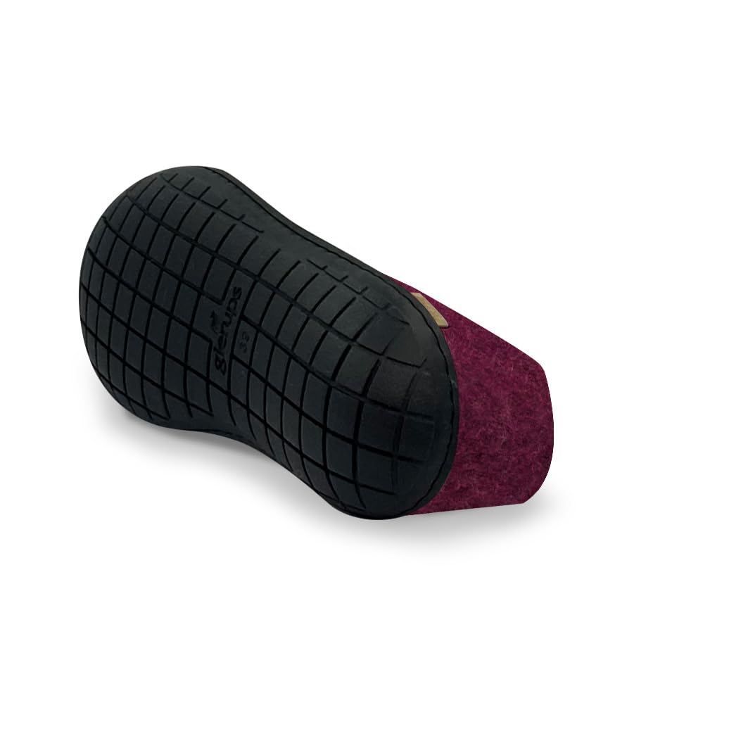 Glerups Unisex Wool Slippers with Rubber Sole - Indoor/Outdoor Comfortable House Shoes for Men & Women | Perfect for Home, Office, and Backyard Relaxation
