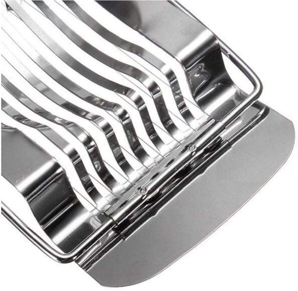 Premium Stainless Steel Egg Cutter Tool for Kitchen - Multi-Purpose Egg, Mushroom & Tomato Slicer - Perfect for Restaurants, Cooking, Meal Prep & Salad Garnishing