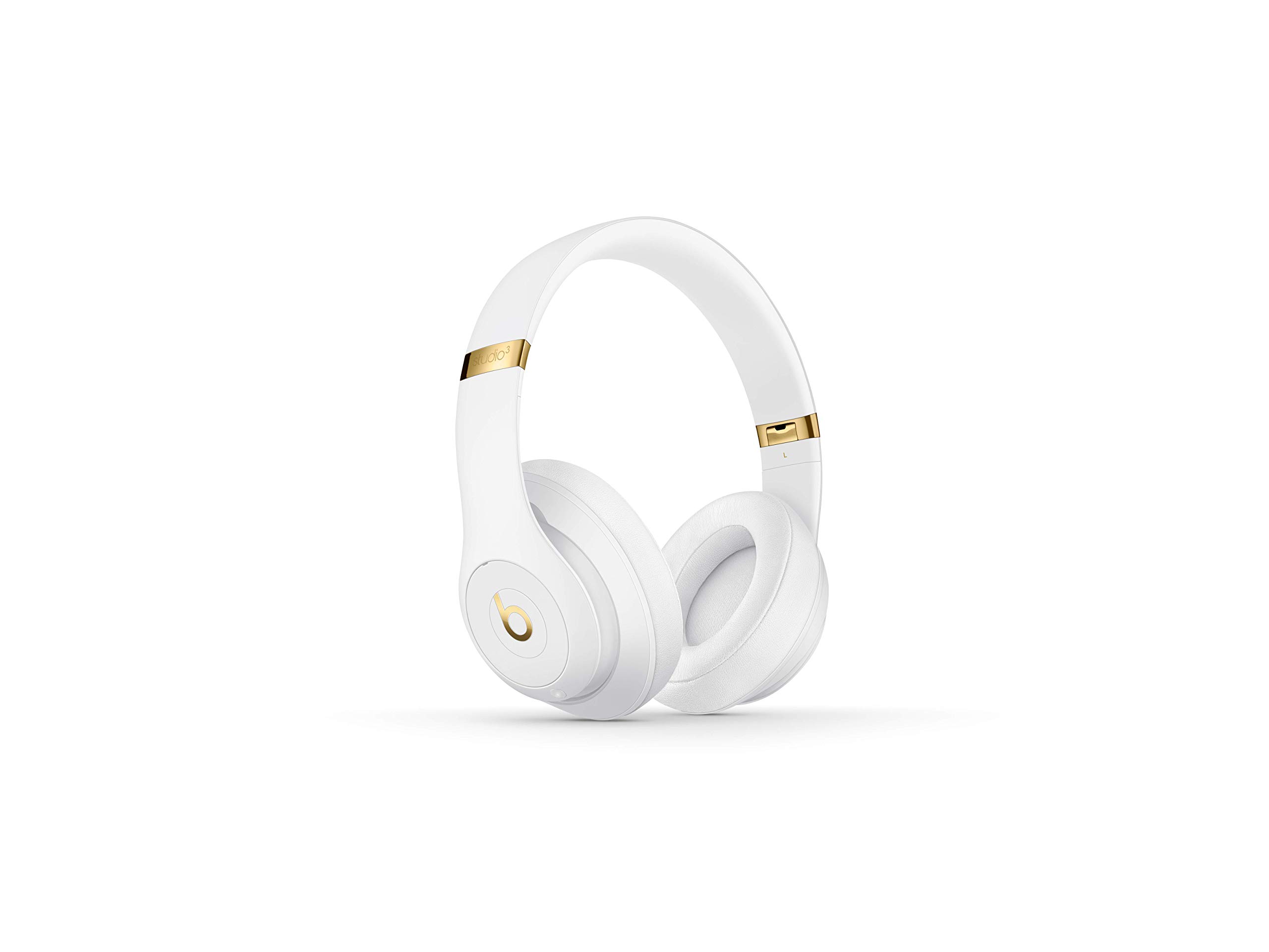 Beats Studio 3 Wireless Noise Cancelling Over-Ear Headphones with Built-in Microphone - White (Renewed) | Premium Sound Quality for Music, Gaming & Travel