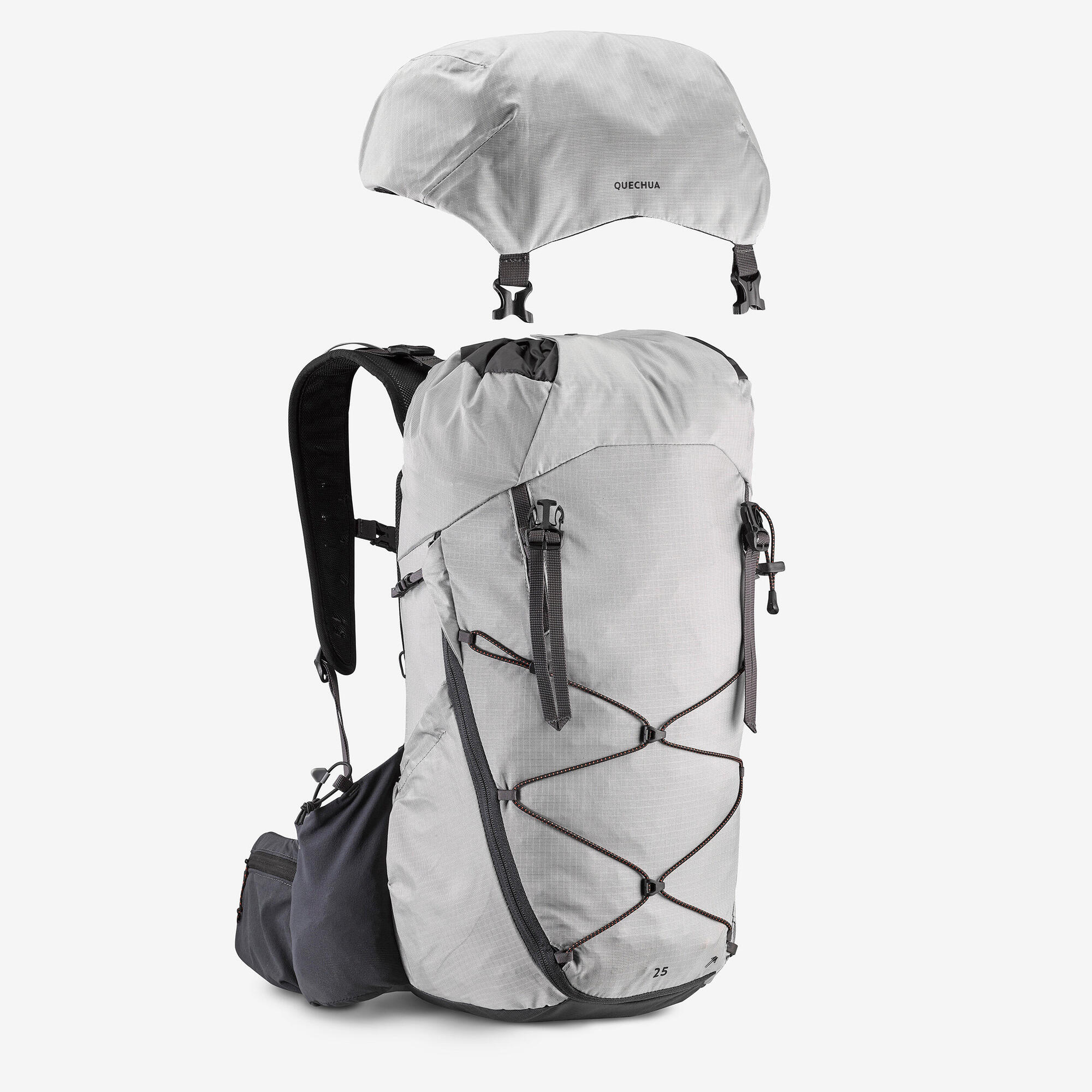 Quechua MH900 25L Lightweight Hiking Backpack for Men & Women - Waterproof Daypack for Outdoor Camping, Travel & Trekking
