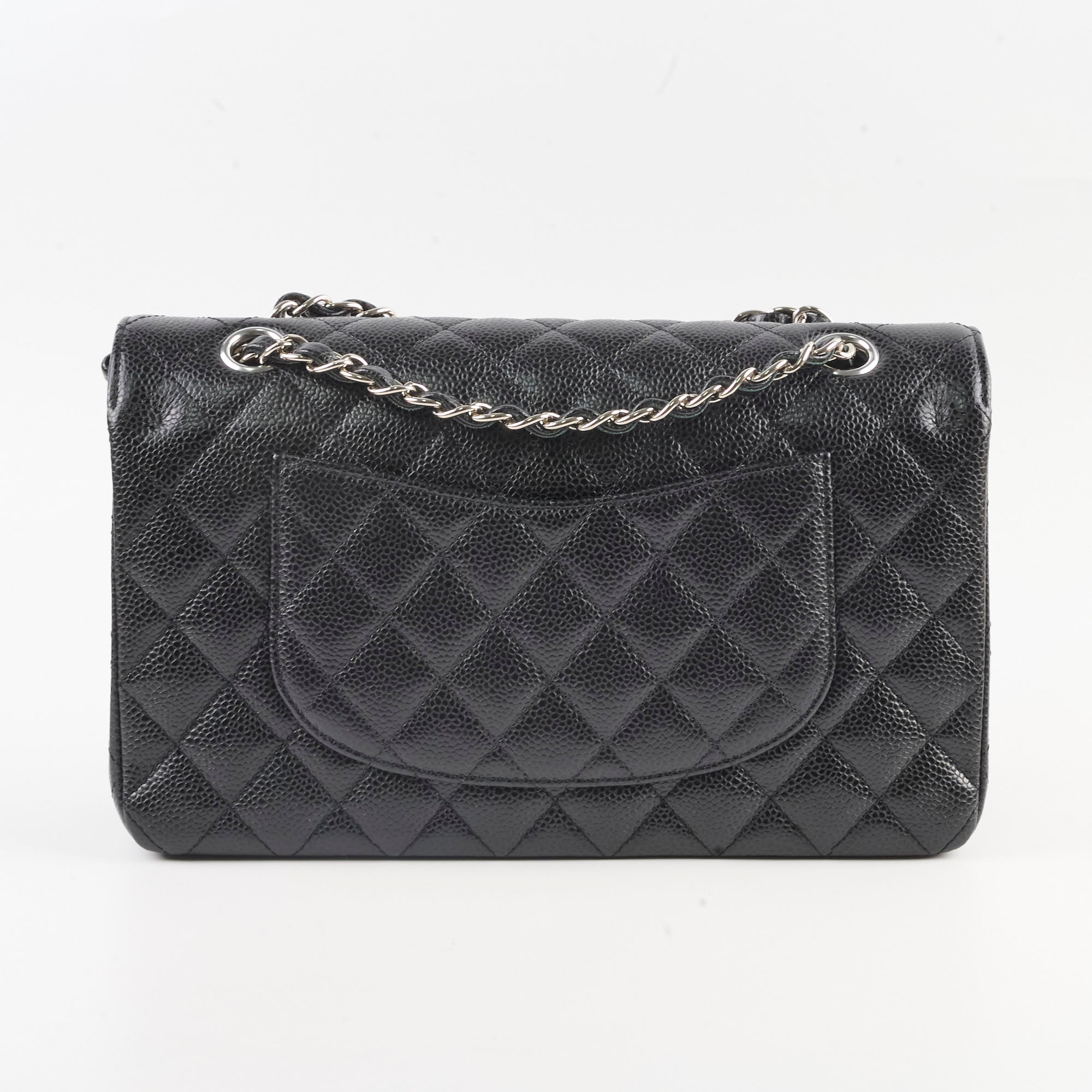 Chanel Medium Classic Double Flap Bag in Black Caviar Leather - Timeless Luxury Handbag for Women, Perfect for Work, Evening Events & Special Occasions