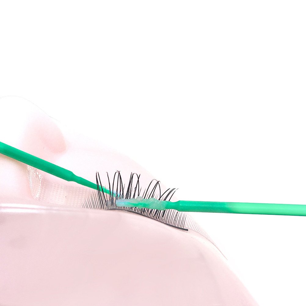 100pcs Micro Applicator Brushes for Eyelash Extensions & Makeup - Disposable & Miniature for Precise Application