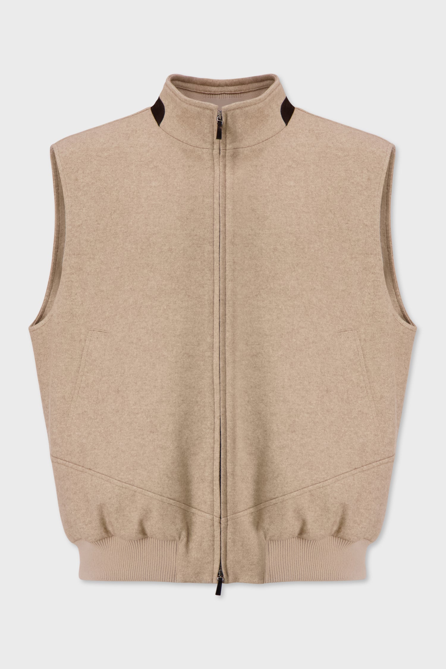 Lanificio Colombo Beige Waistcoat for Men - Classic Slim Fit Vest for Business Casual & Formal Wear - Perfect for Office, Weddings & Special Occasions