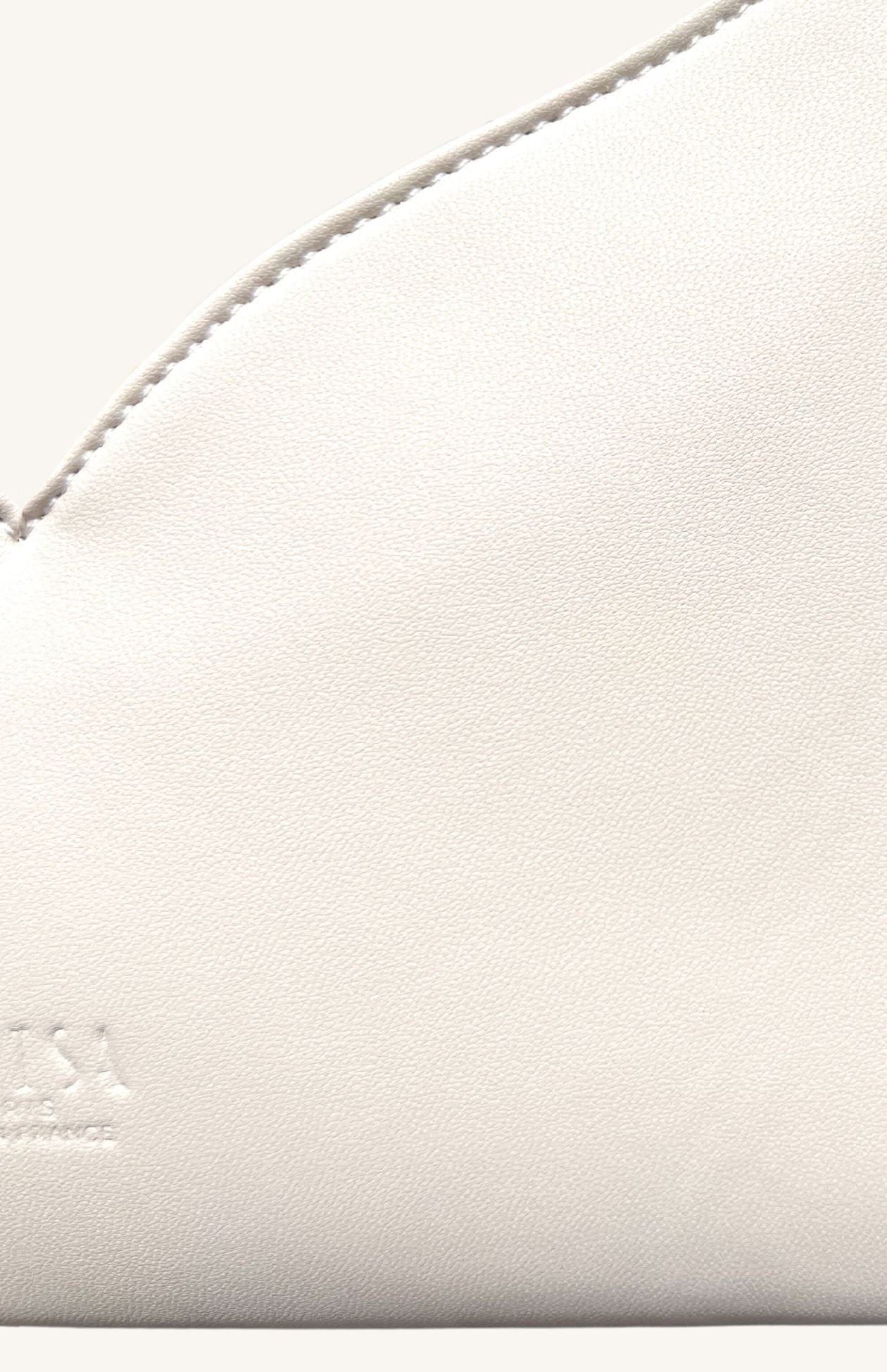 Lerisa Vegan Grape Leather Crossbody Bag for Women | Cream | Perfect for Work, Travel, and Everyday Use