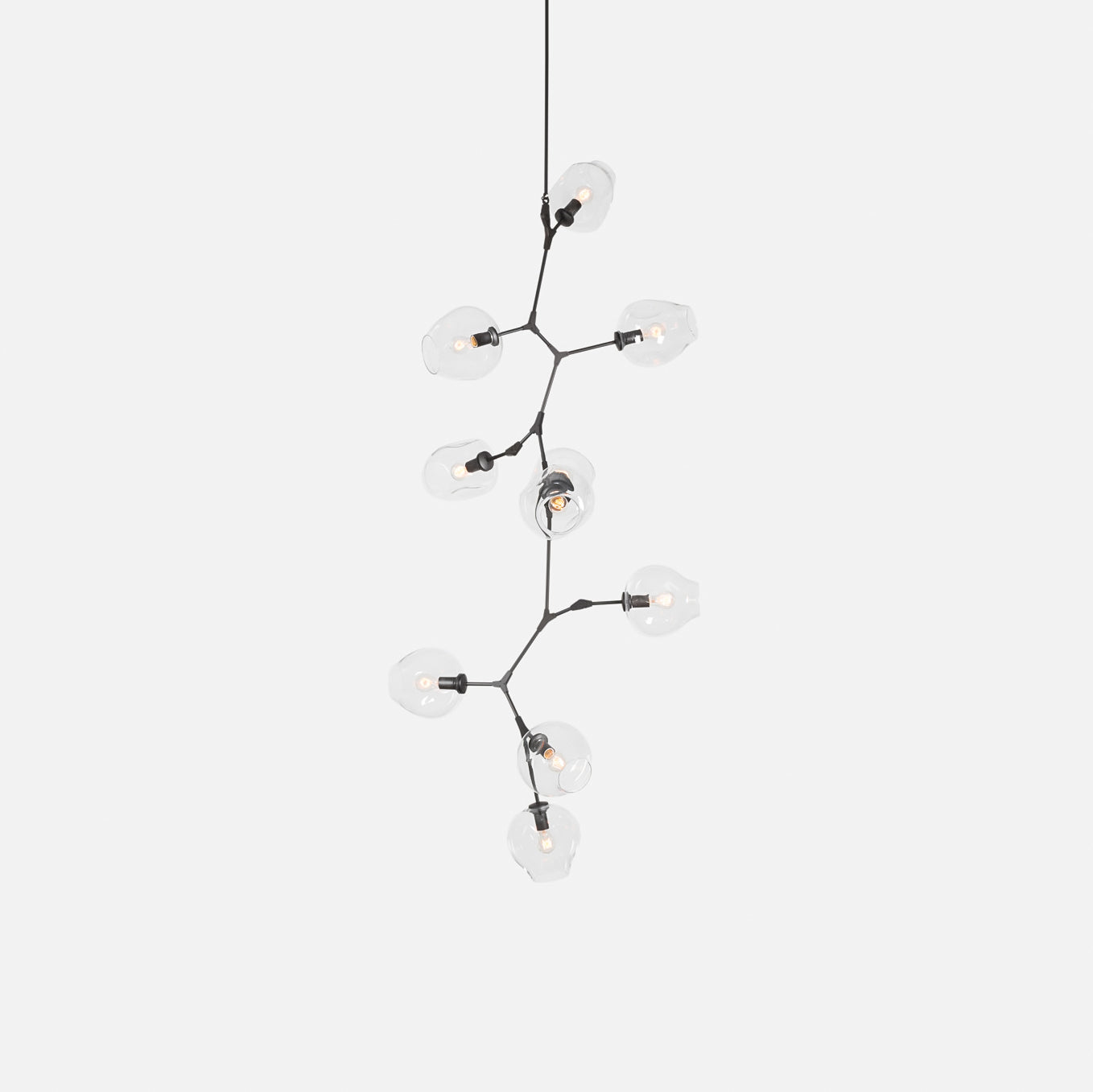 Modern Bifurcation Bubble Chandeliers - Elegant Crystal Glass Pendant Lighting Fixture for Dining Room, Living Room, or Bedroom Decor