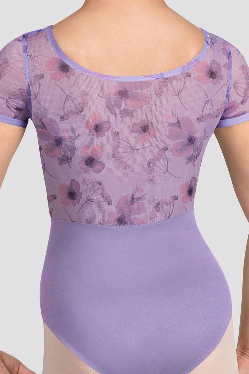 Girls Floral Cap Sleeve Leotard - Ballet Dancewear for Toddlers & Kids - Perfect for Ballet Class, Recital & Performance