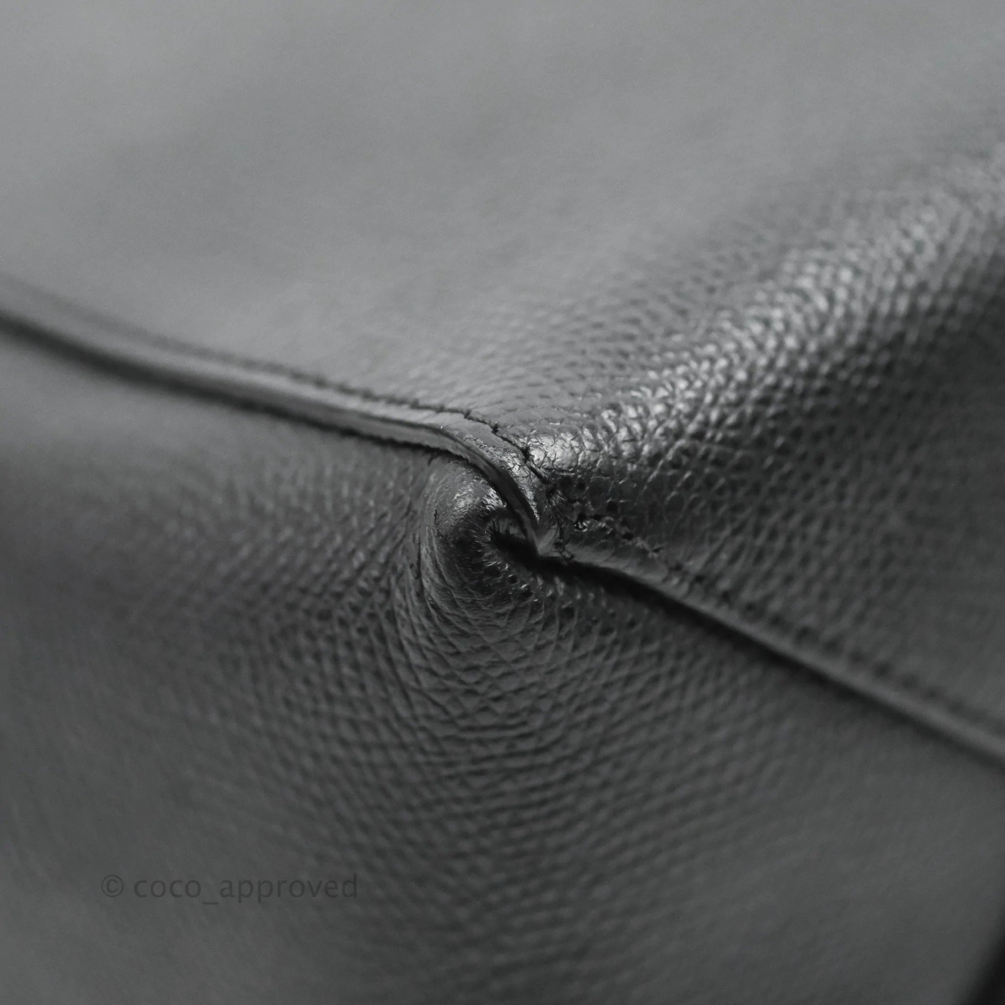 Celine Small Vertical Cabas Tote Bag in Black Grained Calfskin with Silver Hardware - Perfect for Work, Travel & Everyday Luxury