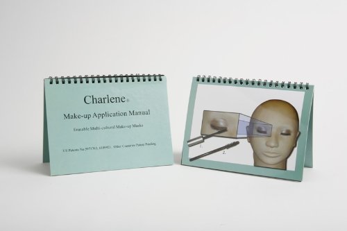 CHARLENE Erasable Makeup Mannequin Head Kit - Light Skin Tone with Closed Eyes for Professional Cosmetology Training & Practice | Perfect for Beauty School Students & Salon Stylists
