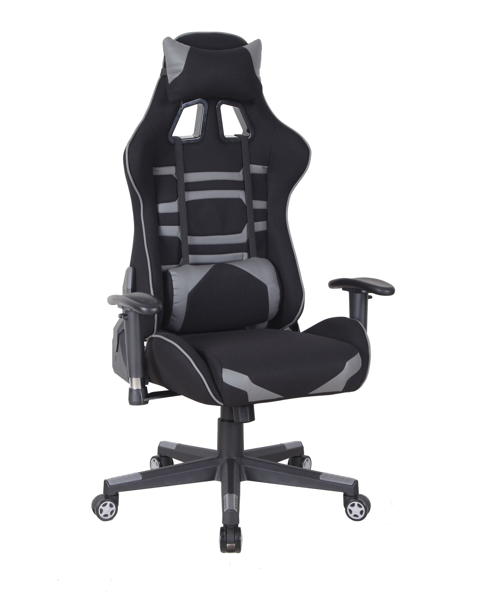 Premium Ergonomic Gaming Chair - Black & Grey - High Back Racing Style with Lumbar Support - Perfect for PC, Console Gaming & Home Office