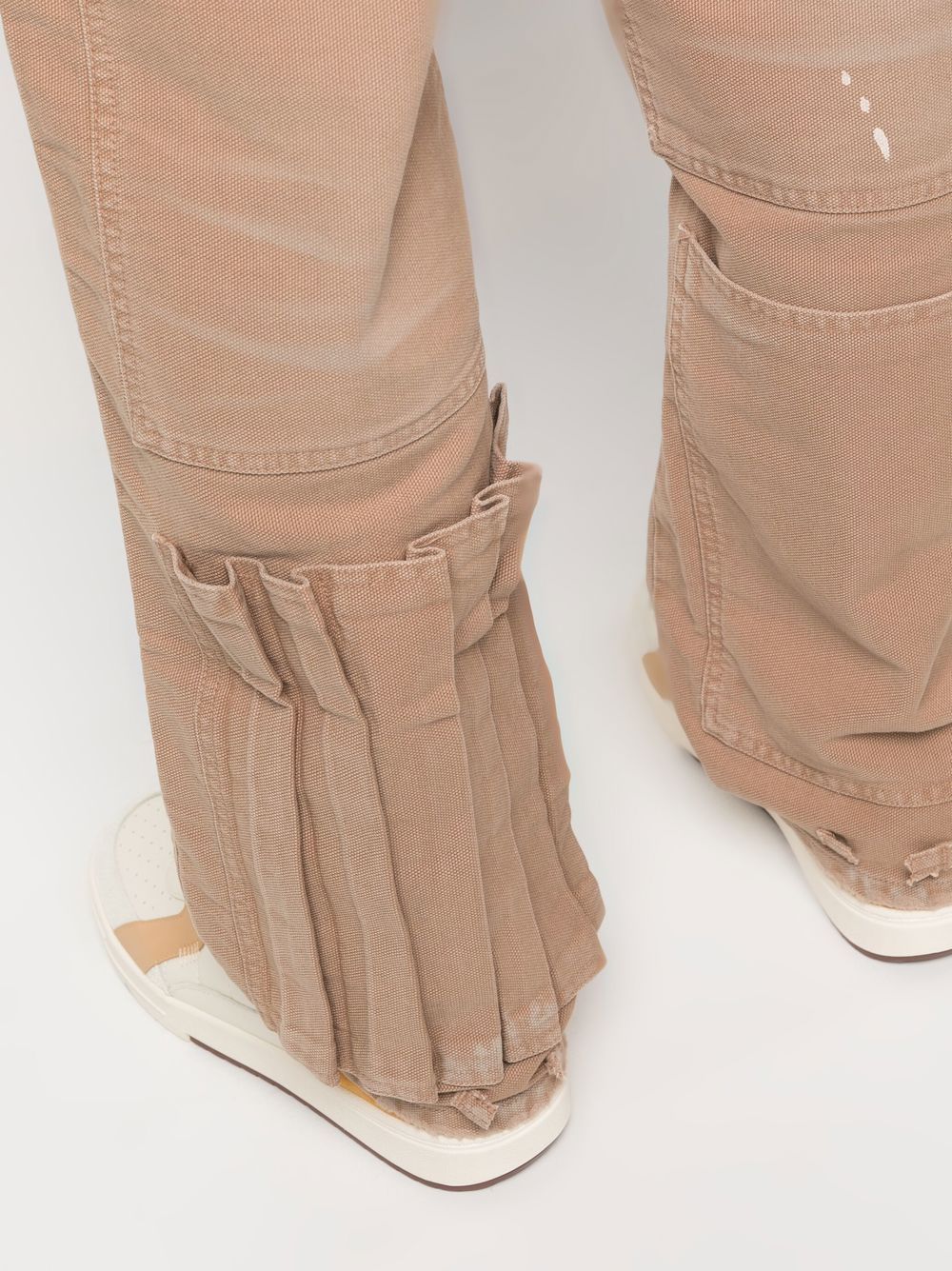 DARKPARK Men's Casual Beige Trousers - Comfortable Slim Fit Pants for Work, Travel & Everyday Wear