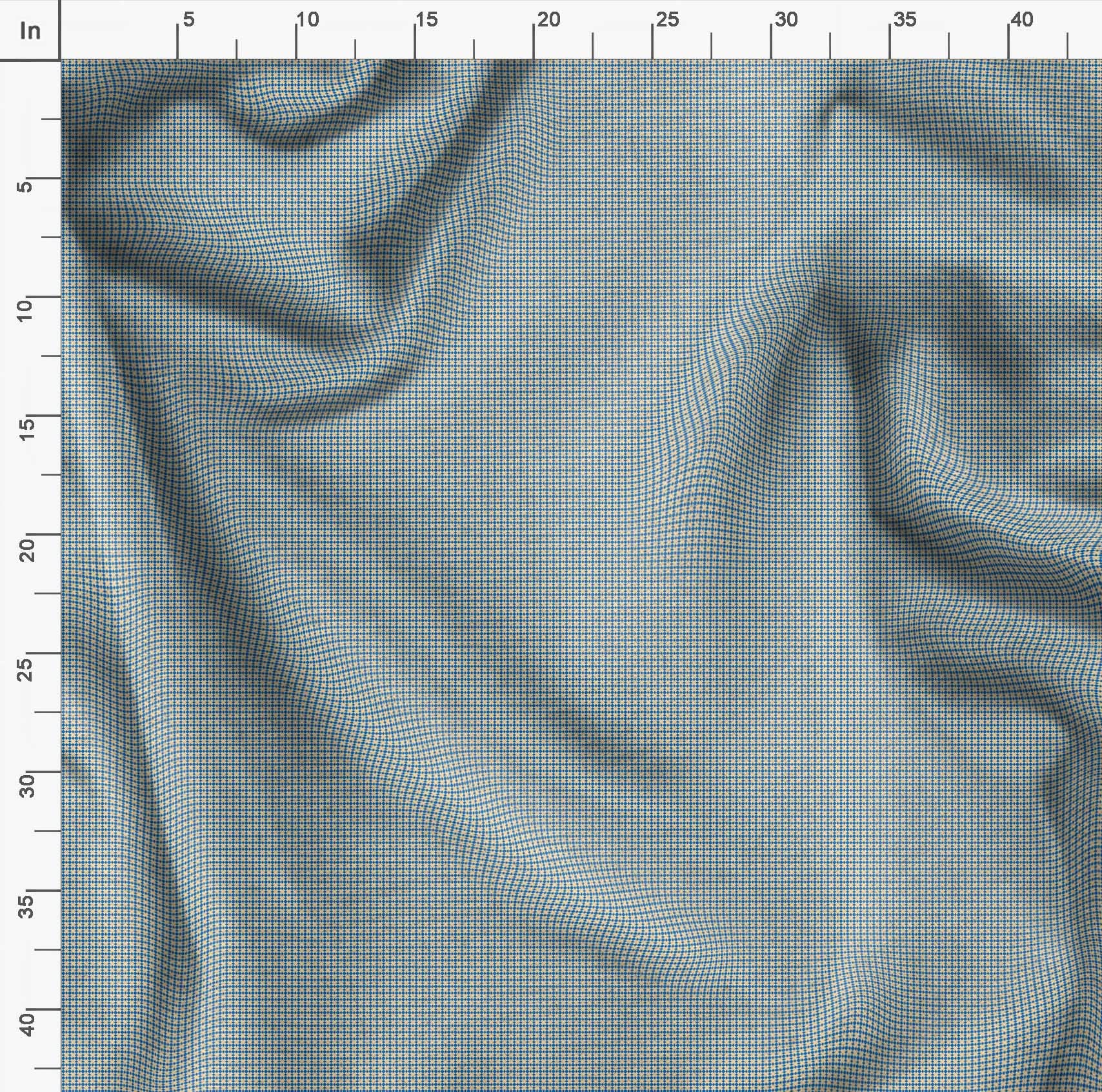 Soimoi Moss Georgette Blue Fabric by The Yard - 42 Inch Wide Diamond Geometric Print Fabric for Dresses, Curtains & Home Decor - Elegant Classic Printed Fabric for Sewing & DIY Projects
