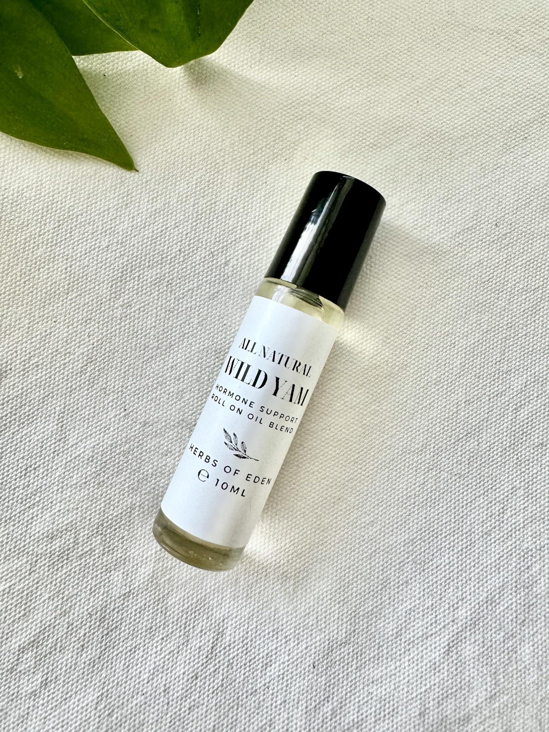Organic Wild Yam Extract Oil for Hormone Balance - Natural Menopause Support, Menstrual Cycle Relief & Fertility Aid | Roll-On Travel Size (10ml) Made in USA | Perfect for On-the-Go Women's Wellness & Self-Care Routine