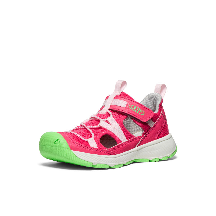 Motozoa Kids' Sandals for Little Girls - Raspberry Pink & Giggle Pink | Comfortable & Durable Toddler Sandals for Outdoor Play, Beach, and Summer Activities