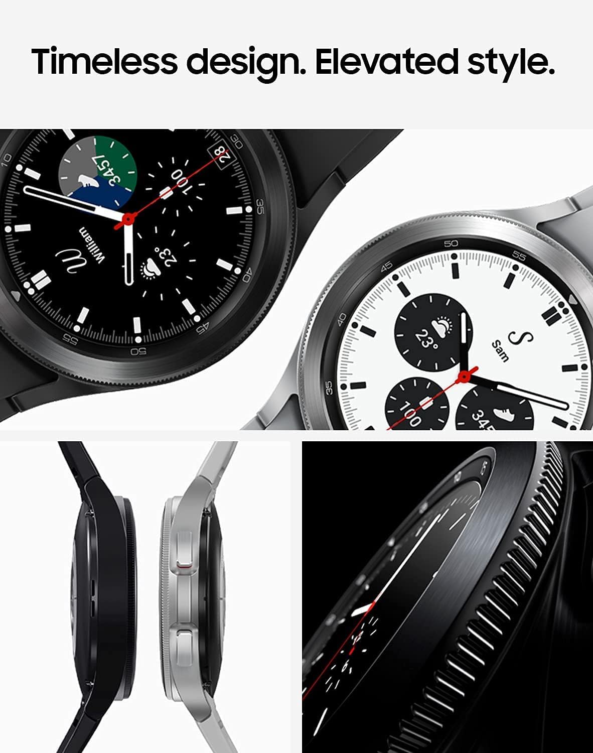 SAMSUNG Galaxy Watch 4 44mm Smartwatch with Bonus Band (Black) - ECG Monitor, Fitness Tracker for Running, Sleep & Heart Rate, GPS Fall Detection, Bluetooth - US Version (Silver) | Perfect for Workouts, Health Monitoring & Everyday Wear