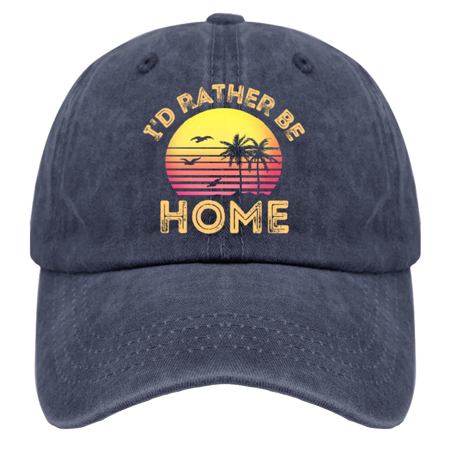 Stylish Cowboy Baseball Cap for Women - Low-Key 'I'd Rather Be in Florida' Snapback Cotton Hat - Perfect for Fishing, Outdoor Adventures & Country Music Festivals