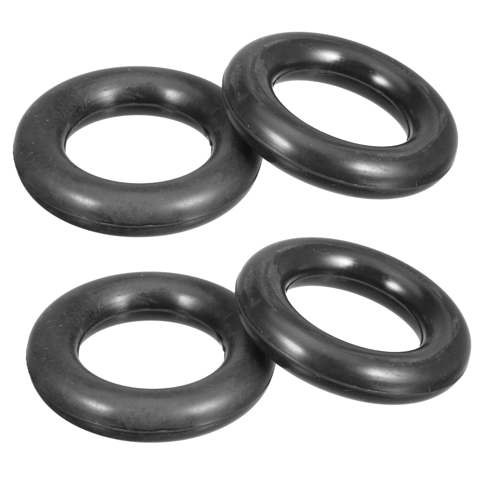 X AUTOHAUX 60mm Universal Muffler Exhaust Hanger Bushing - Heavy Duty Rubber Mount Bracket & Car Insulator Kit (4pcs) for Tail Pipe Support - Perfect for Automotive Repair & Exhaust System Maintenance