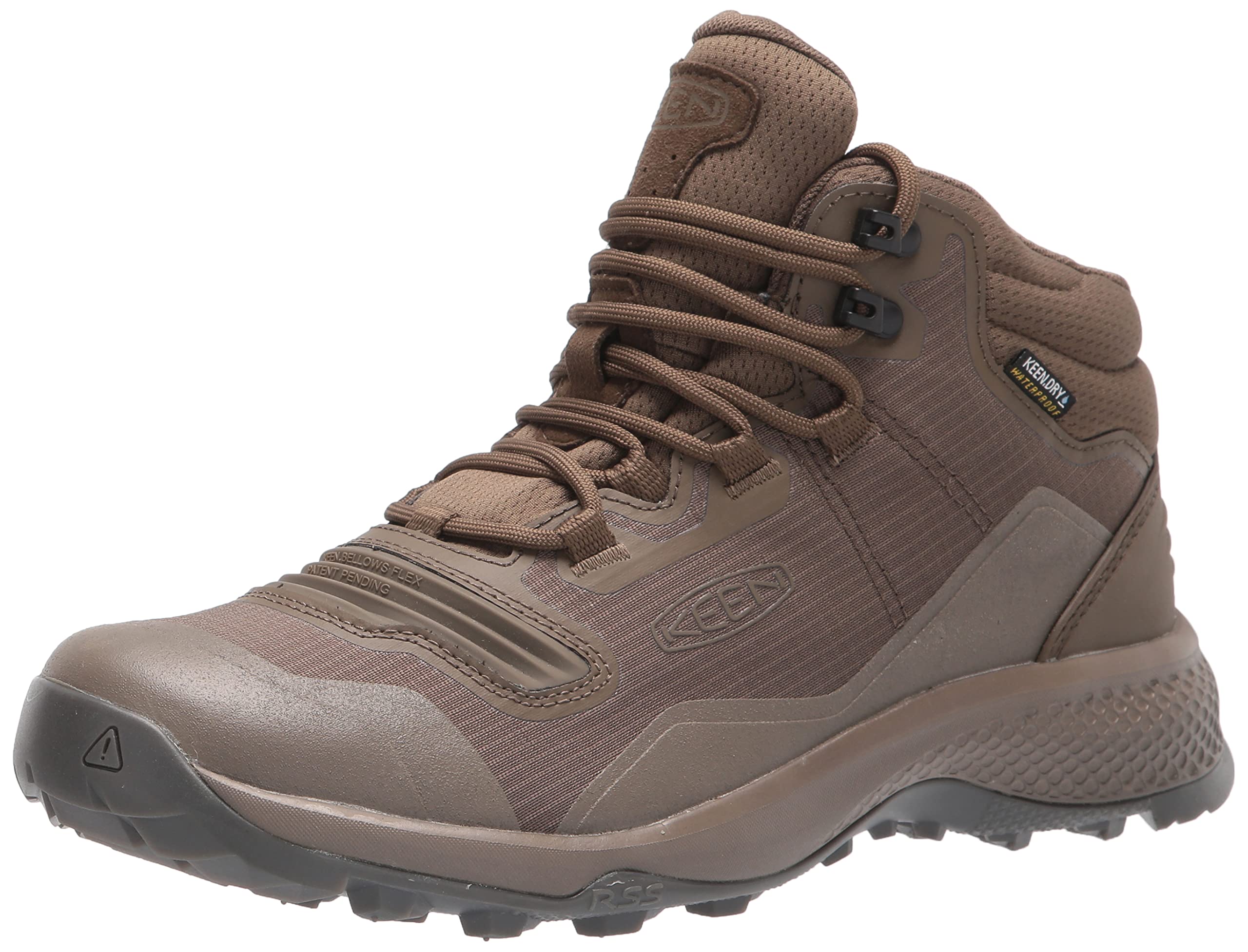 KEEN Men's Tempo Flex Mid Height Waterproof Hiking Boots - Lightweight & Durable for Outdoor Adventures, Trail Walking & Camping