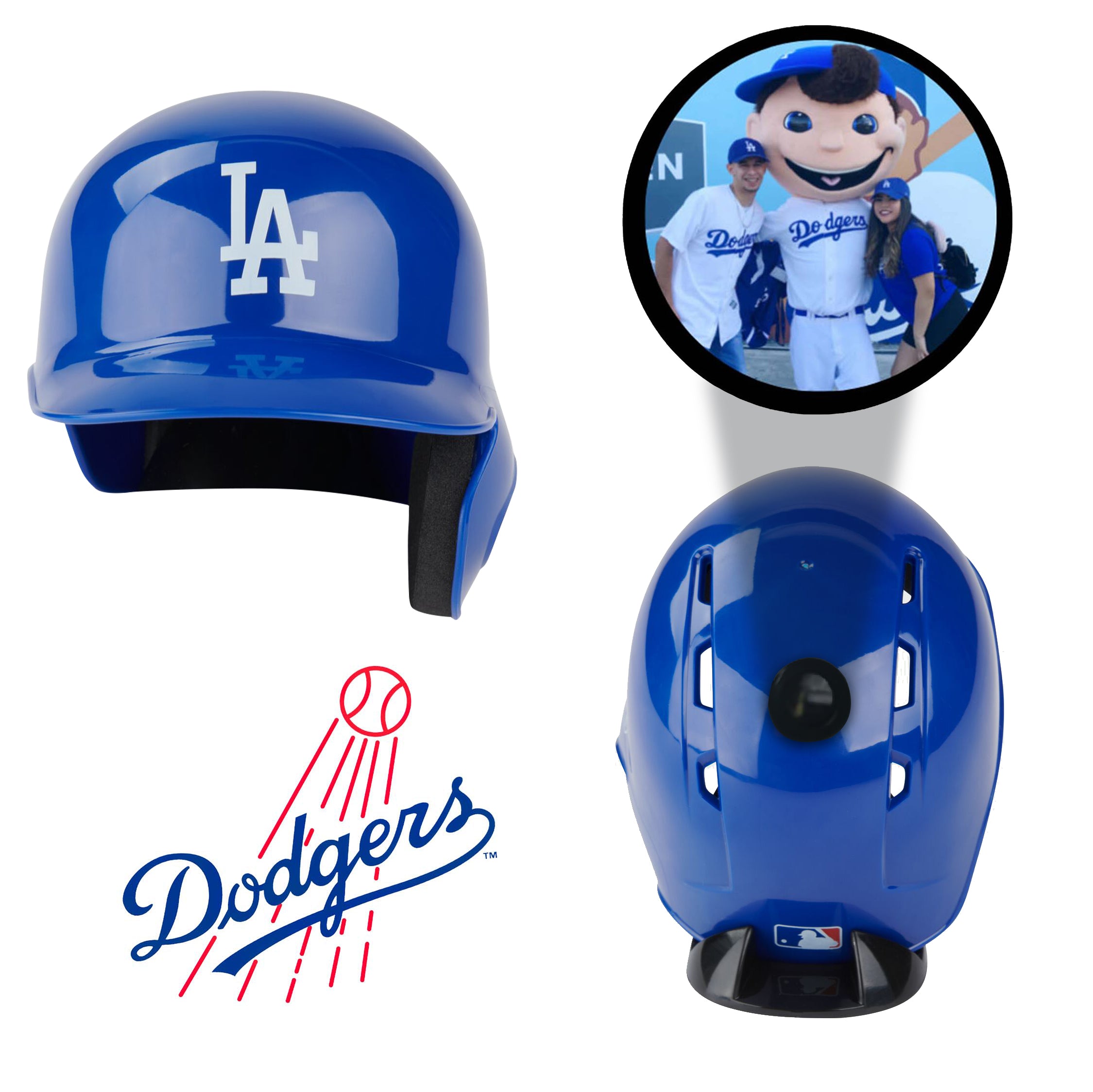 Los Angeles Dodgers MLB Collectible Mini Batting Helmet - Authentic Baseball Memorabilia for Fans & Collectors - Perfect for Display, Gifts, and Game Day Decor