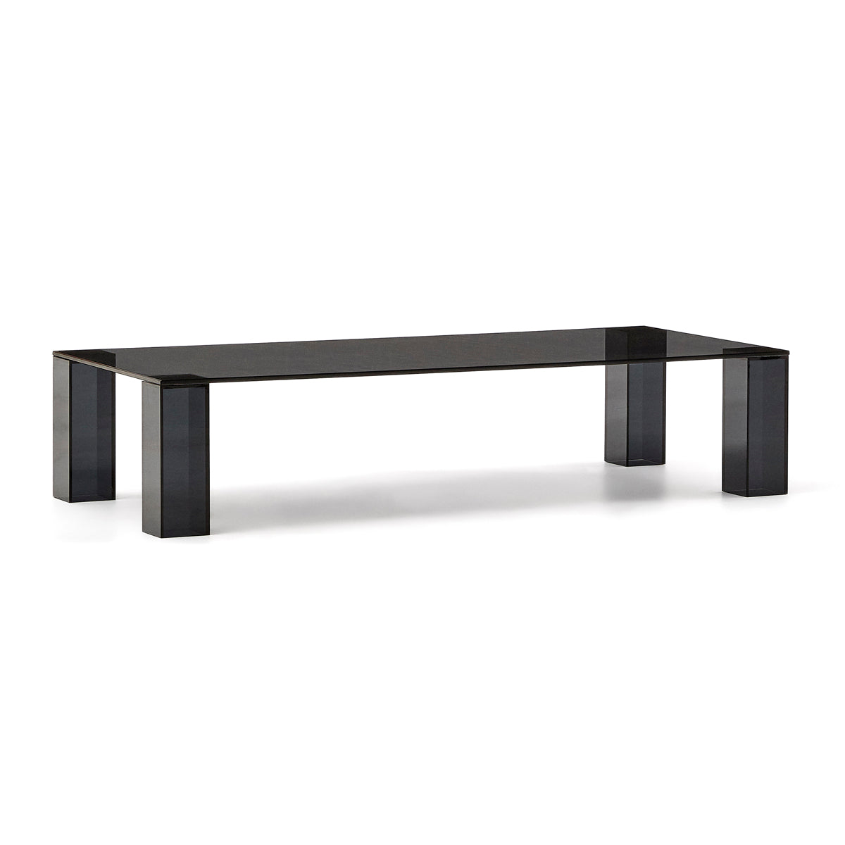Modern Adularia Glass Rectangular Coffee Table - Stylish & Durable Living Room Centerpiece for Home Decor | Perfect for Small Spaces, Apartments & Contemporary Interiors