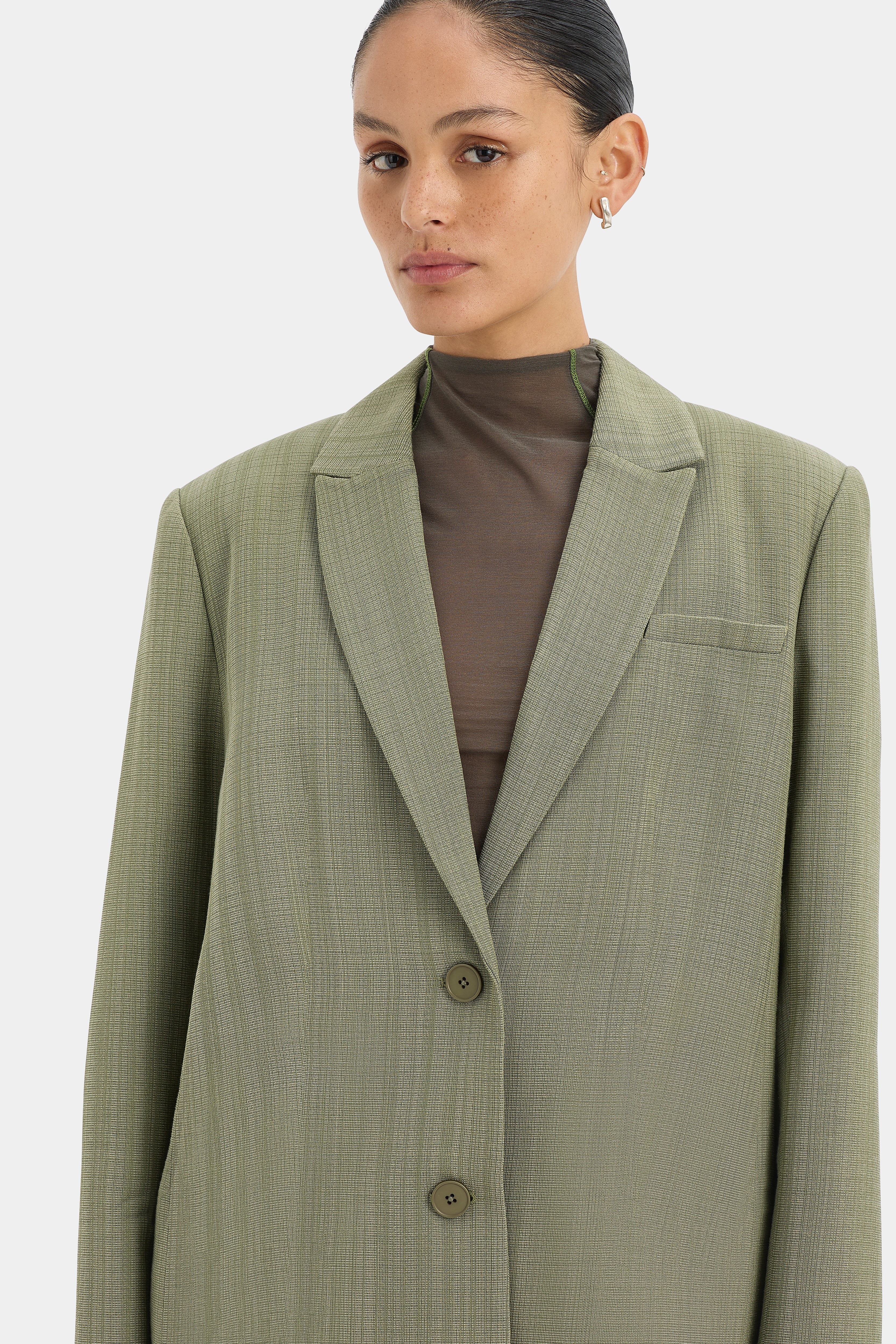 Evanthe Blazer Olive - Stylish Women's Casual Jacket for Work & Outfits | Perfect for Office, Travel & Everyday Wear