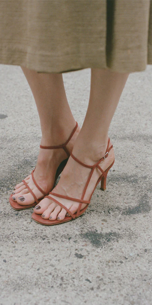 Comfortable Irene Sandals in Rust Color - Perfect for Beach, Vacation & Summer Outfits