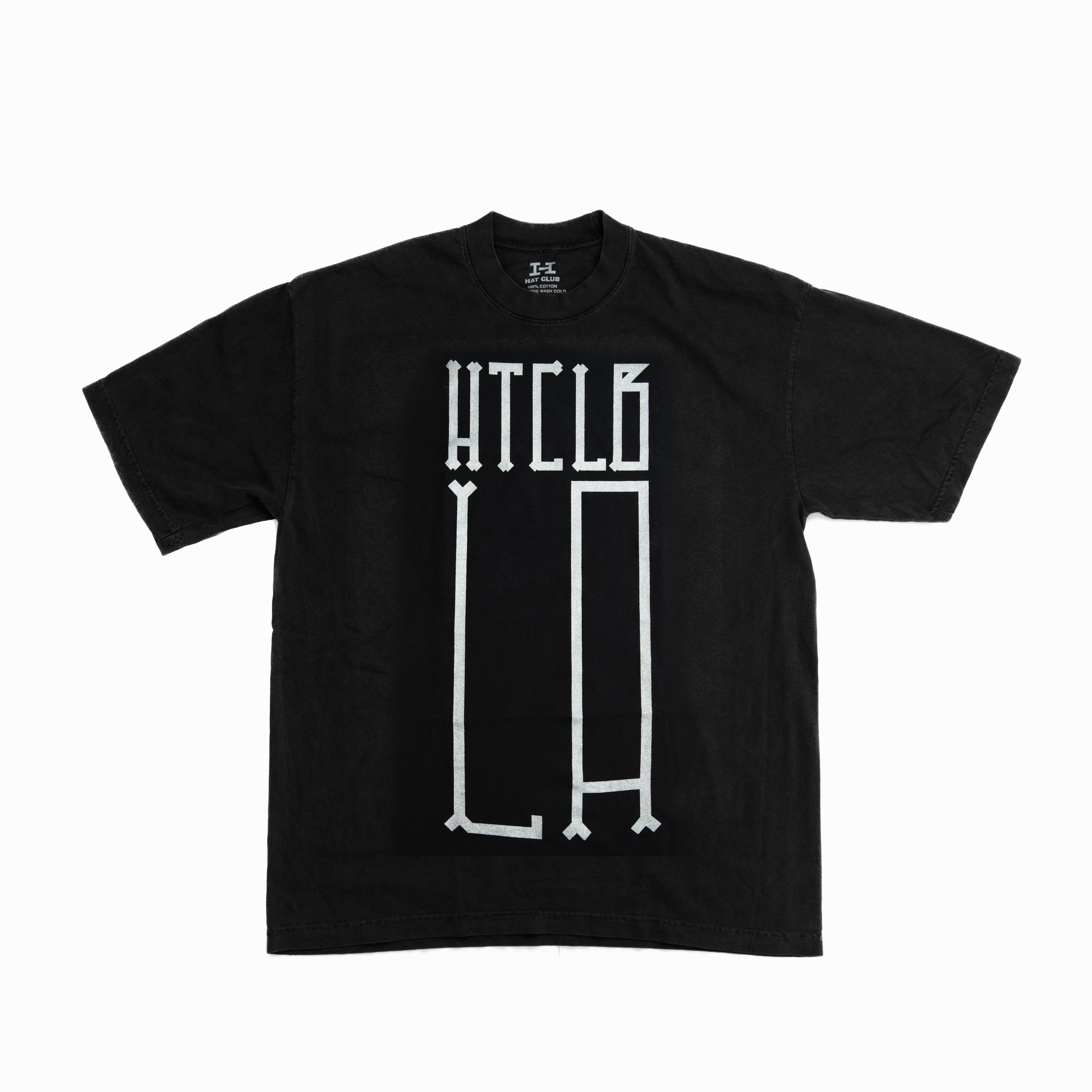 Reflective LA Graphic T-Shirt - Black | Stylish & Comfortable for Streetwear, Night Running, and Urban Fashion | Hat Club