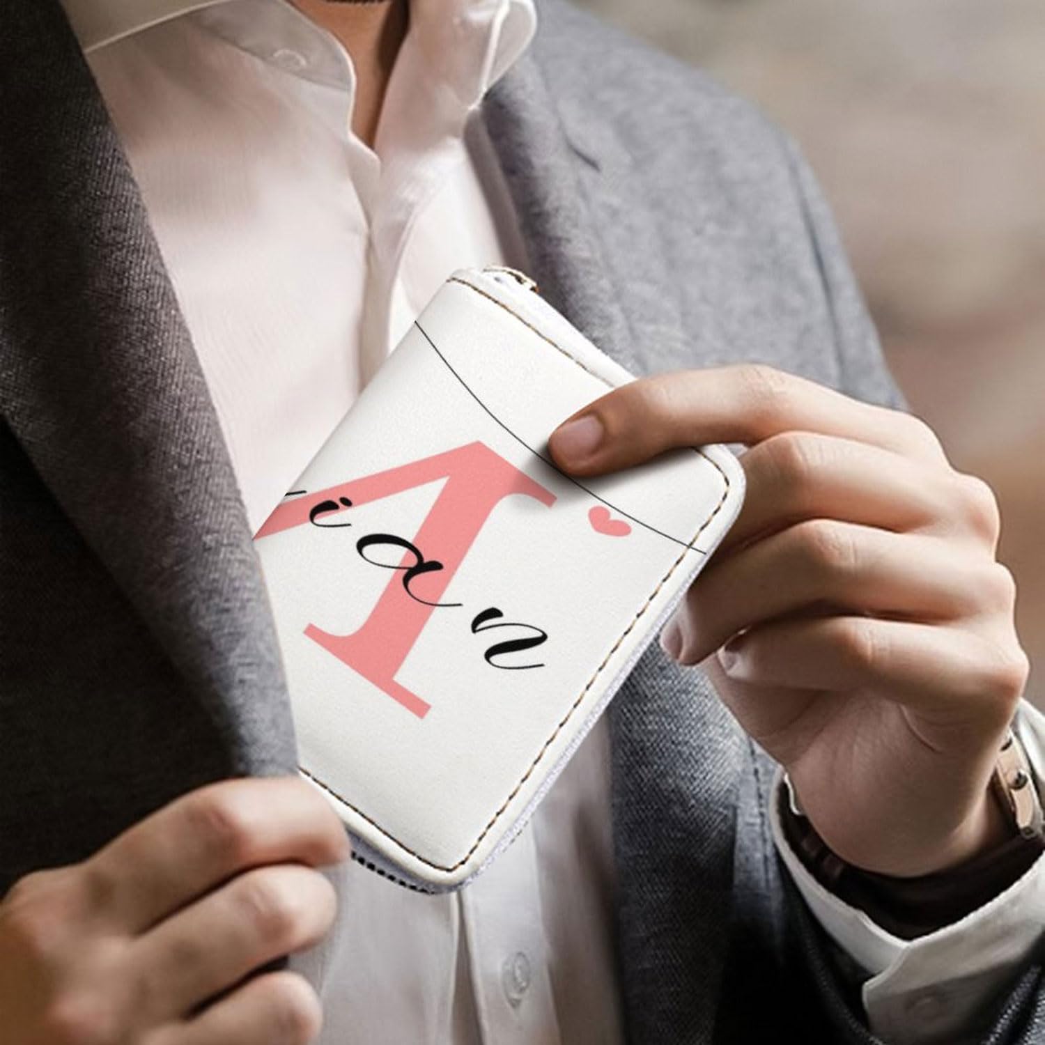 Custom Printed Wallets - Personalized Name & Photo Engraved Wallets for Men & Couples | Unique Christmas Gifts for Him & Her | Perfect for Anniversaries, Birthdays & Special Occasions