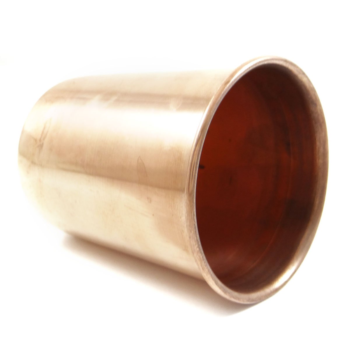 Authentic Indian Handcrafted Copper Drinking Glass Tumbler - Traditional Ayurvedic Water Cup for Healthy Lifestyle | Perfect for Home Dining, Yoga Meditation & Ayurvedic Rituals