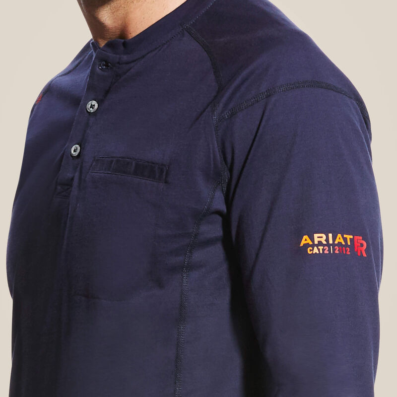 Ariat FR Air Henley Shirt - Flame Resistant Workwear for Men - Comfortable & Durable for Outdoor Jobs, Construction & Ranch Work