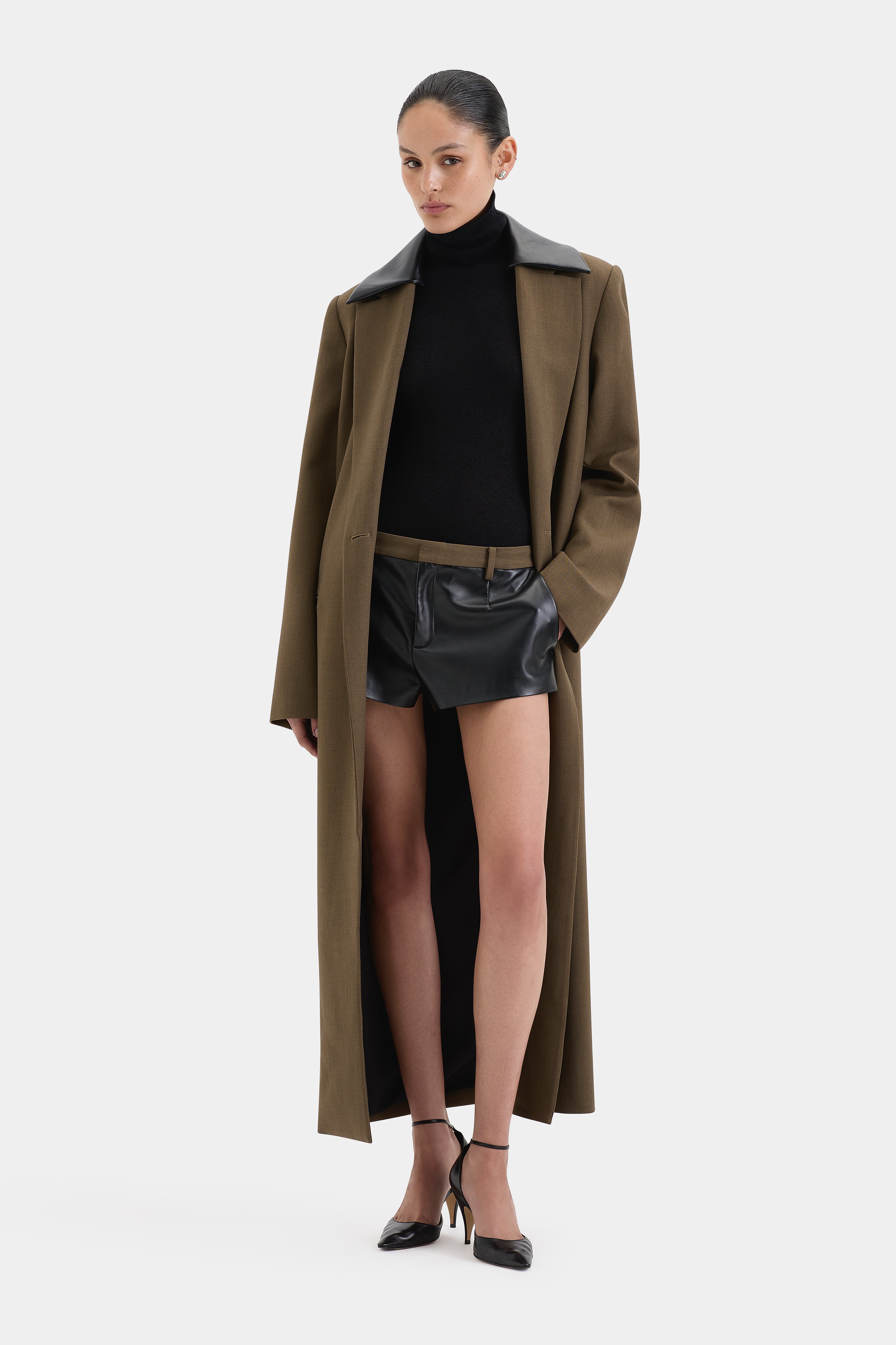 Premium Sartoria Wool Blend Coat in Chocolate Marle - Elegant Winter Outerwear for Men & Women | Perfect for Office, Parties & Formal Events