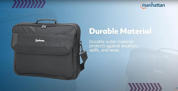 Cambridge Clamshell Laptop Bag 15.6 Inch - Waterproof & Shockproof Business Laptop Case for MacBook Pro/Air, Dell, HP - Perfect for Office, Travel, and College Students