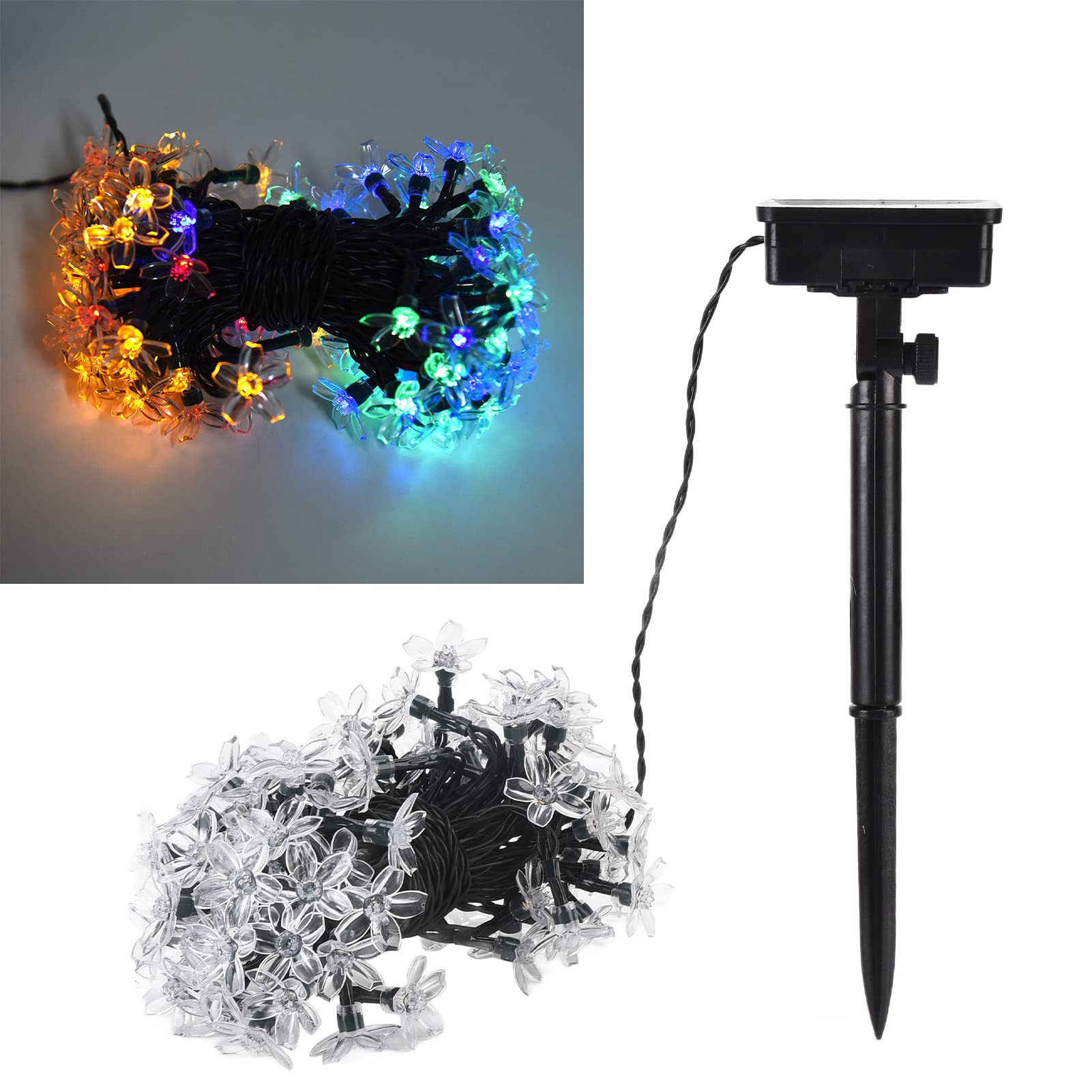 Waterproof 100LED Solar String Lights Outdoor - 12M/39ft Solar Powered Fairy Lights for Patio, Garden, Yard, Party & Wedding Decor | Weatherproof & Energy Saving Decorative Lighting