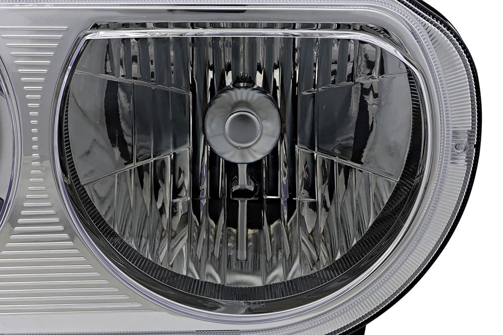 Dodge Challenger Headlights Replacement Set - Halogen Headlamp Assembly for Driver & Passenger Side (2008-2014 Models) | Perfect for Night Driving & Car Restoration Projects