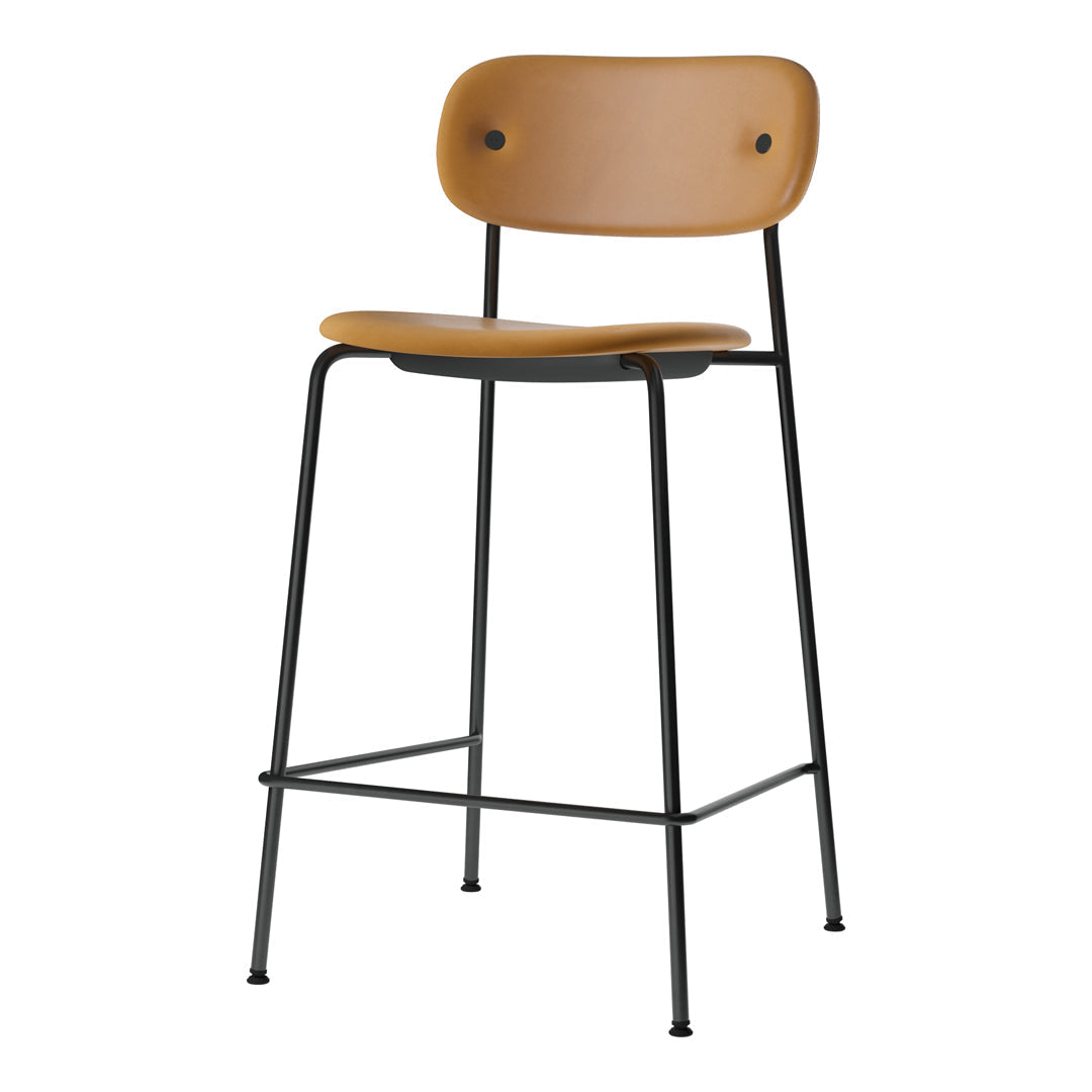 Modern Counter Stool with Full Upholstery - Comfortable Bar Height Seat for Kitchen Islands, Breakfast Bars & Home Decor