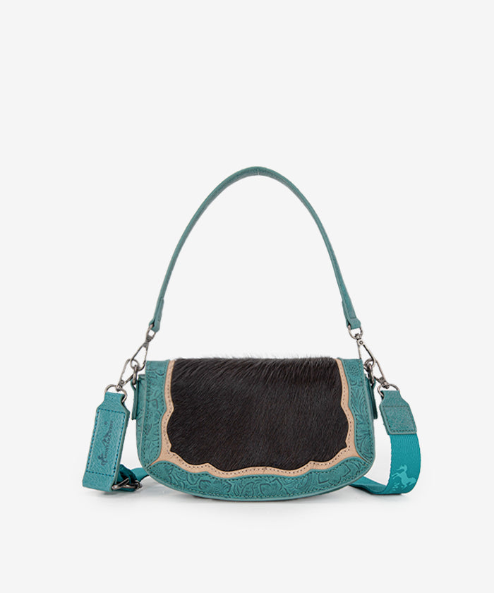 Montana West Genuine Hair On Cowhide Leather Shoulder Bag for Women - Stylish Western Crossbody Purse for Rodeo, Country Music Festivals & Outdoor Adventures