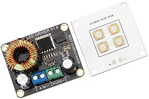 30W LED Driver Board with 40W UV Light Plate - Purple LED UV Lamp for DLP Circuit Boards & Computer Repair | Perfect for PCB Inspection, Soldering, and Electronic Component Testing