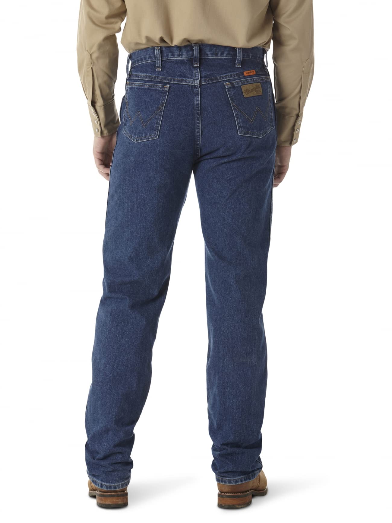 Wrangler Men's Flame Resistant Original Fit Jeans - Durable Work Pants for Construction, Welding & Outdoor Jobs | Comfortable & Protective Denim