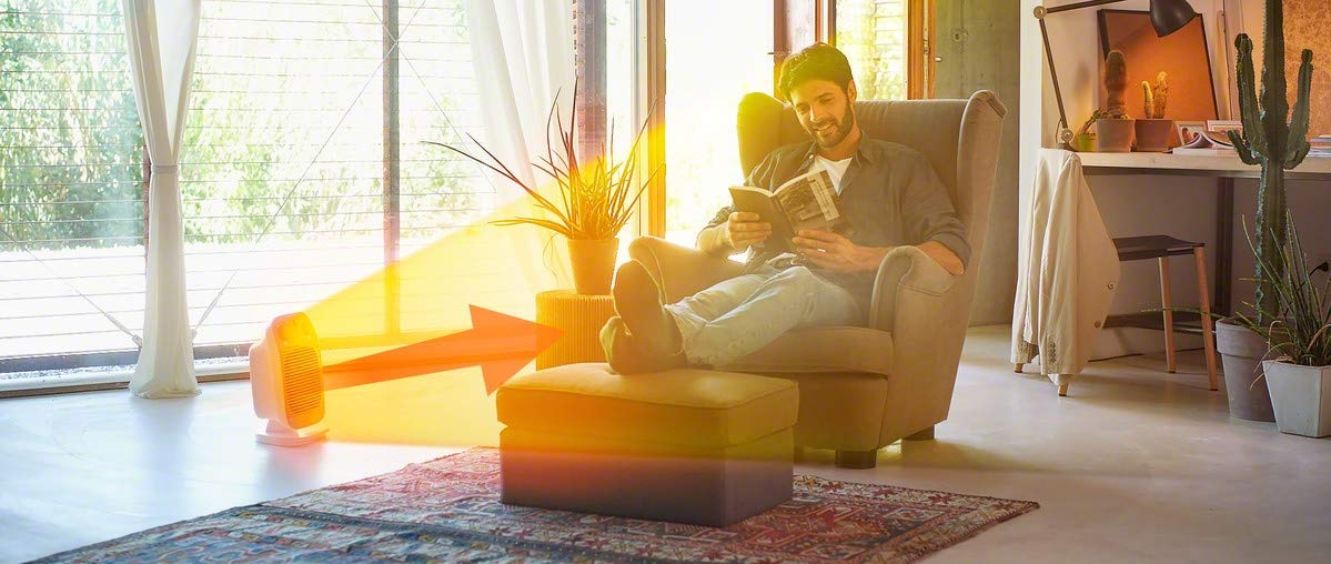 DeLonghi TCH7915ER 1500W Ceramic Tower Space Heater - Quiet Portable Electric Heater with Timer, Remote & ECO Mode for Indoor Use | Energy Efficient & Safe | 24