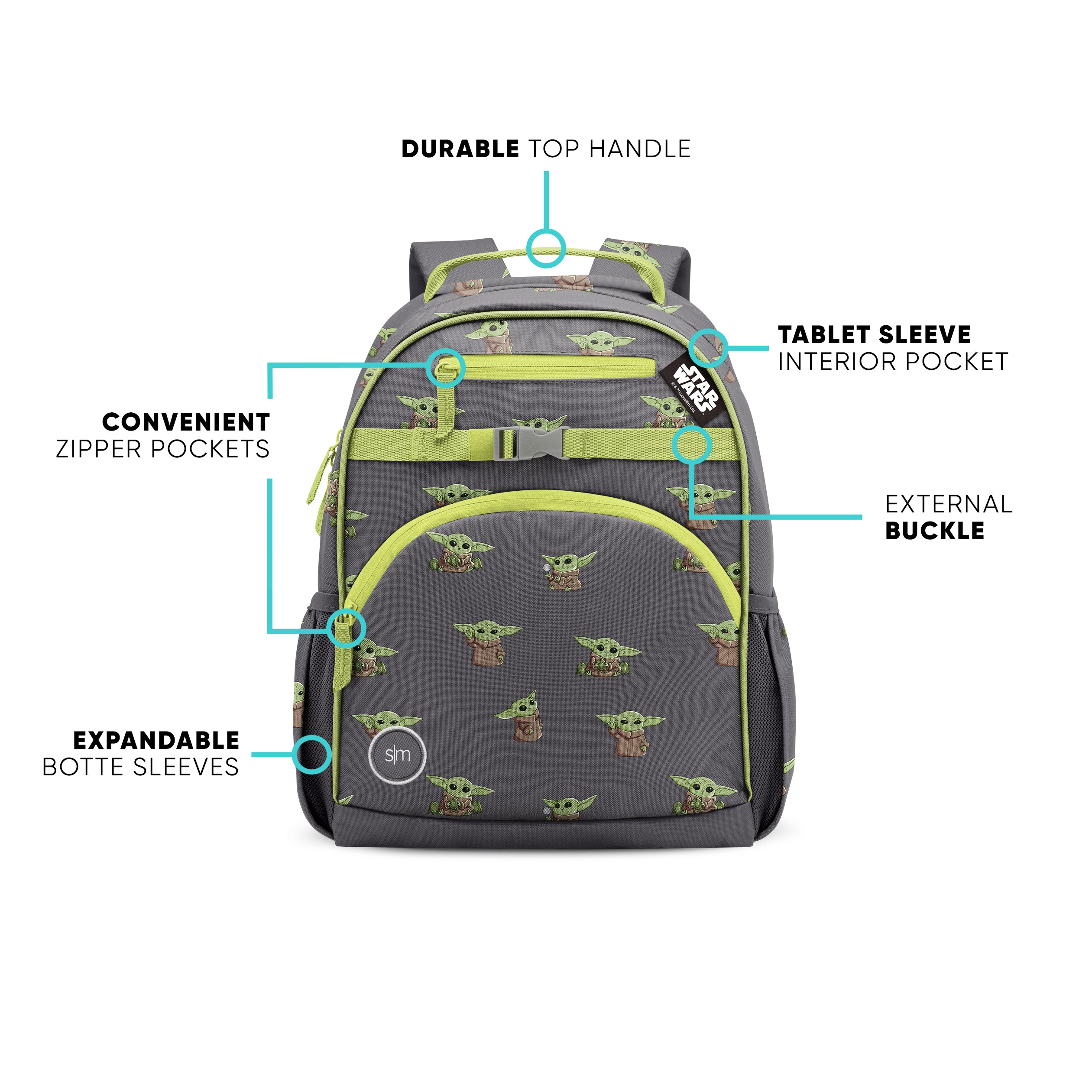 Fletcher Kids' Backpack Medium - Durable School Backpack for Boys & Girls - Lightweight Bookbag for Elementary Students - Perfect for School, Travel & Daily Use