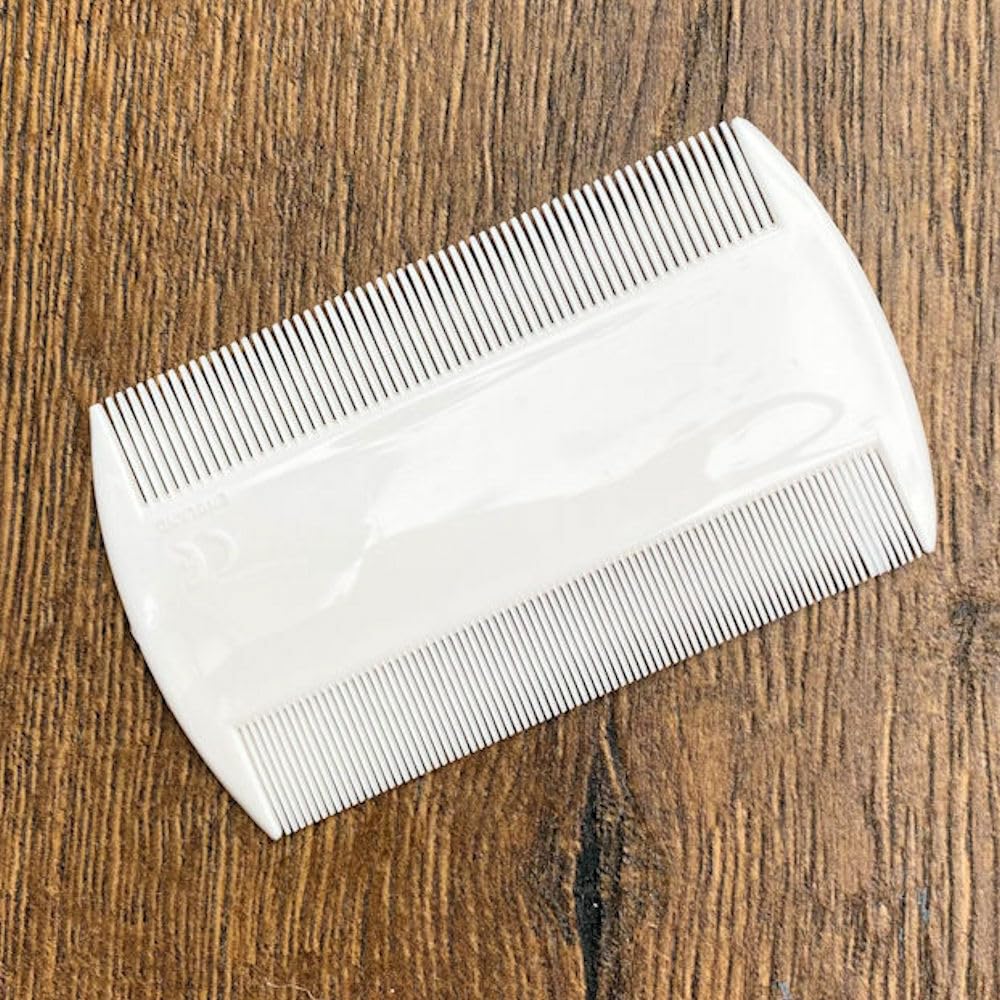 Plastic Lice Comb for Kids & Adults - Single or 2-Pack - Effective Head Lice Removal Tool for Home & Travel Use