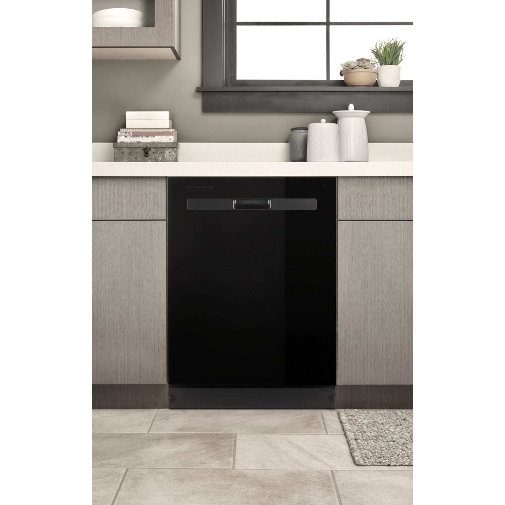 Whirlpool WDP540HAMB Built-in Dishwasher - 24 Inch Black Stainless Steel Appliance for Modern Kitchens | Energy Efficient & Quiet Operation | Perfect for Small to Medium Households