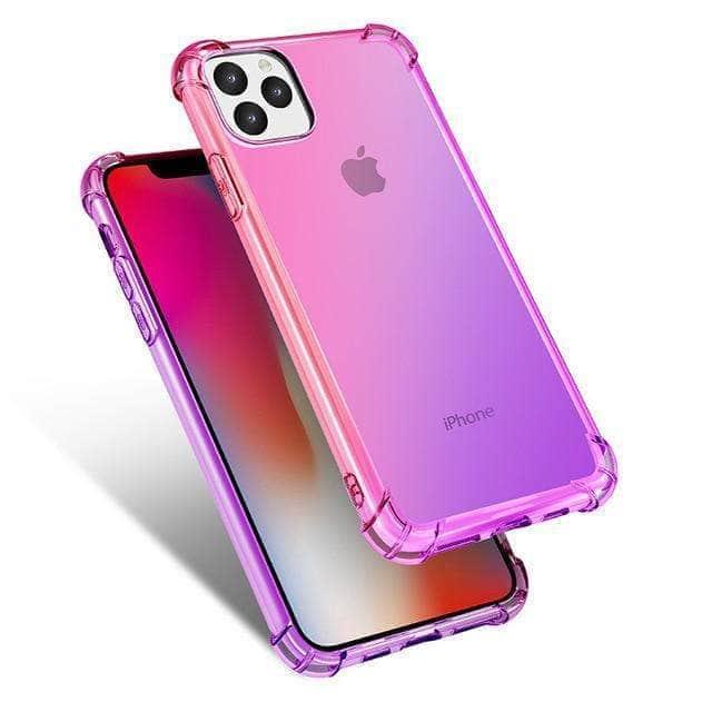 Shockproof Silicone Gradient iPhone 12 Pro Max Case - Durable Protective Phone Cover for iPhone 12 Pro Max - Perfect for Outdoor Activities, Travel & Everyday Use