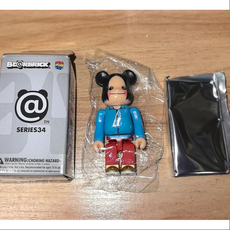 Bearbrick Series 34 ARTIST NAGANO CHAN 100% Collectible Vinyl Figure - Limited Edition Japanese Designer Toy for Anime Fans & Art Collectors - Perfect for Display, Gifting, and Home Decor
