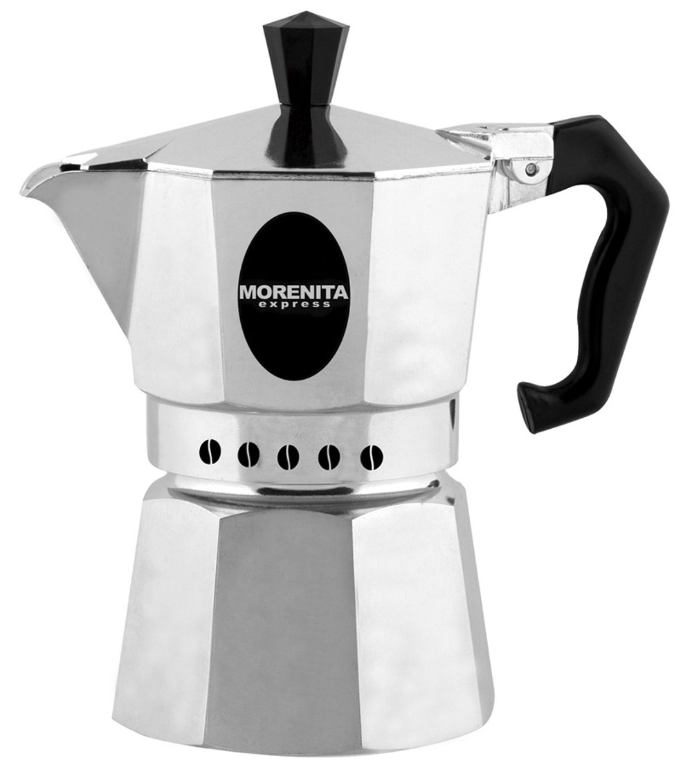 Bialetti Industrie Morenita 12-Cup Stovetop Espresso Maker - Aluminum Moka Pot for Authentic Italian Coffee - Perfect for Home, Office & Camping Use