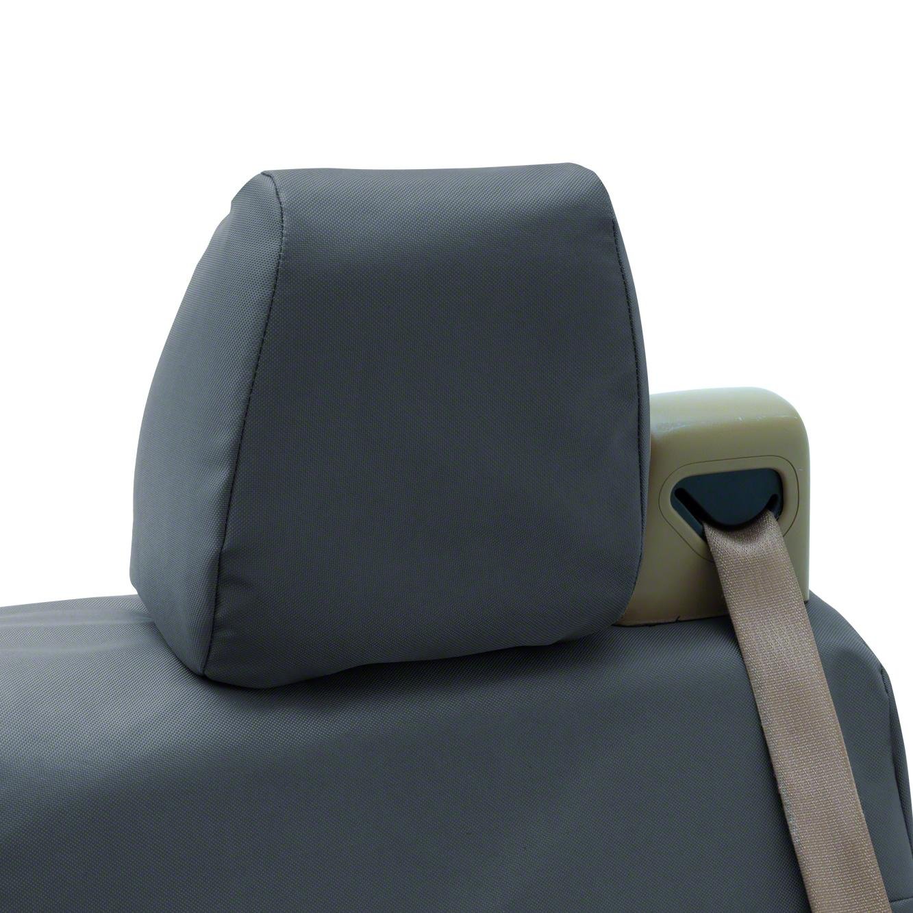 Coverking Custom Fit Rear Solid Bench Seat Cover for Dodge 2500/3500 Trucks - Ballistic Nylon Material (Charcoal) - Durable Protection for Work & Off-Road Adventures