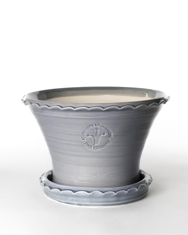 Kruka Sturehof Liljencrantz 20cm Gray Ceramic Planter - Perfect for Indoor Plants, Succulents, and Home Decor