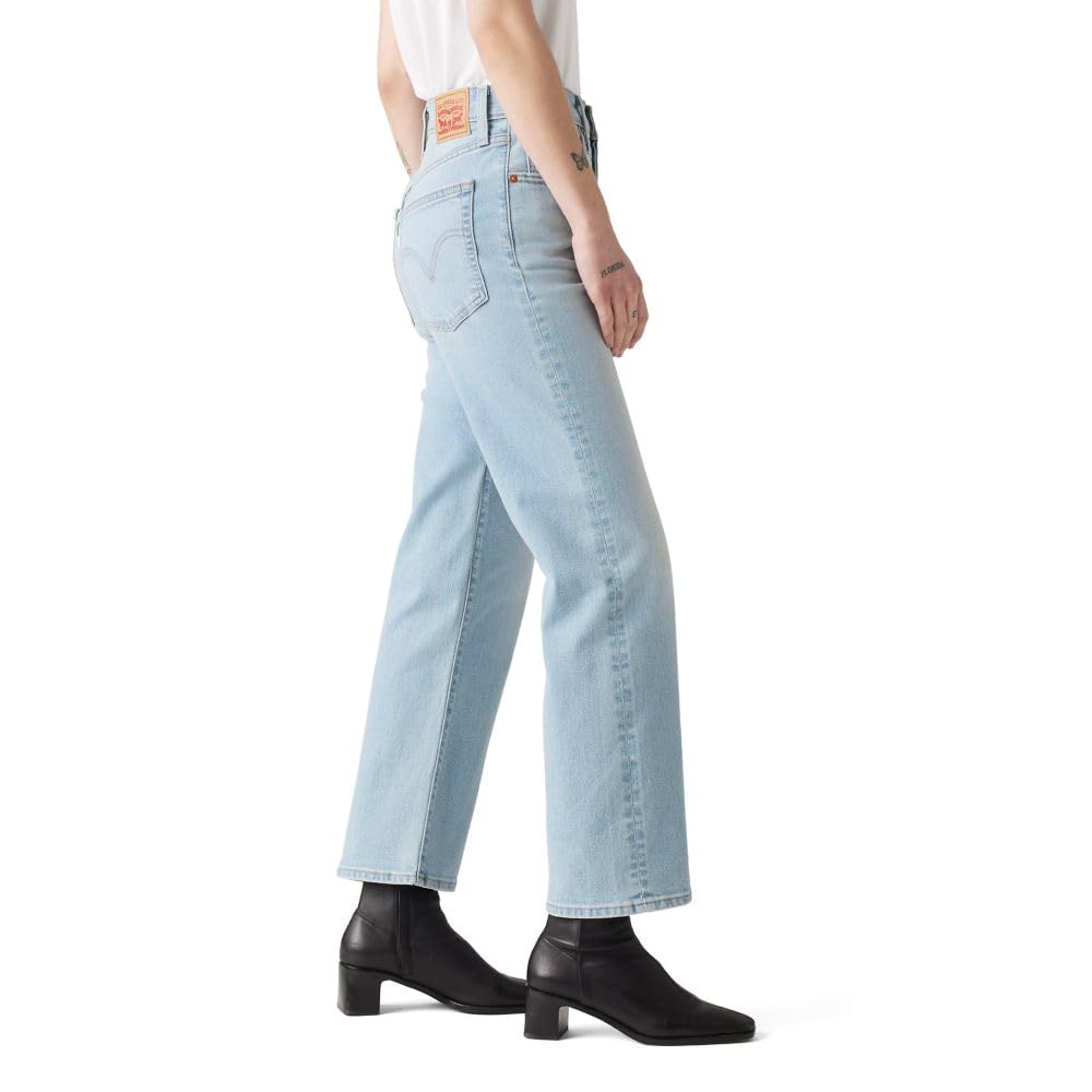 Levi's Women's Ribcage Straight Ankle Jeans - High Waist Slim Fit Denim Pants for Casual Wear & Everyday Outfits
