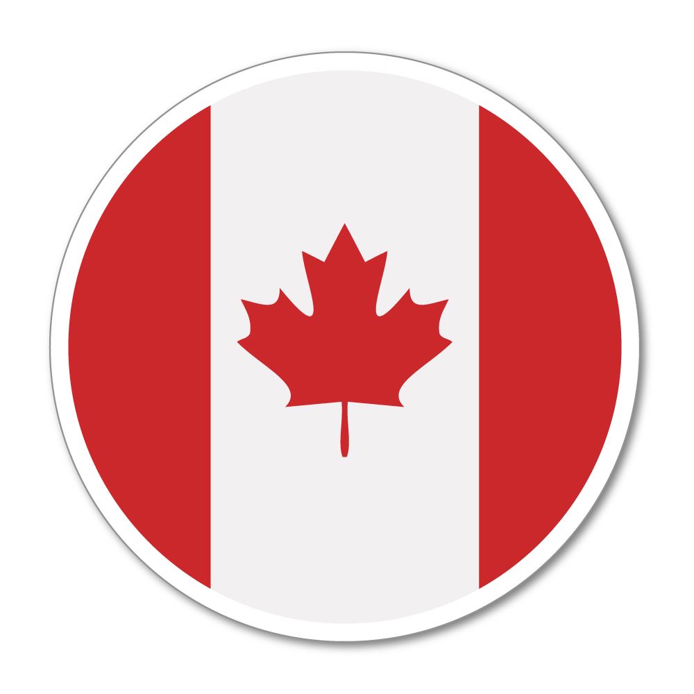 Canada Sticker Decal - Premium Vinyl Decals for Laptops, Cars & Water Bottles | Perfect for Travel Enthusiasts & Patriotic Decor
