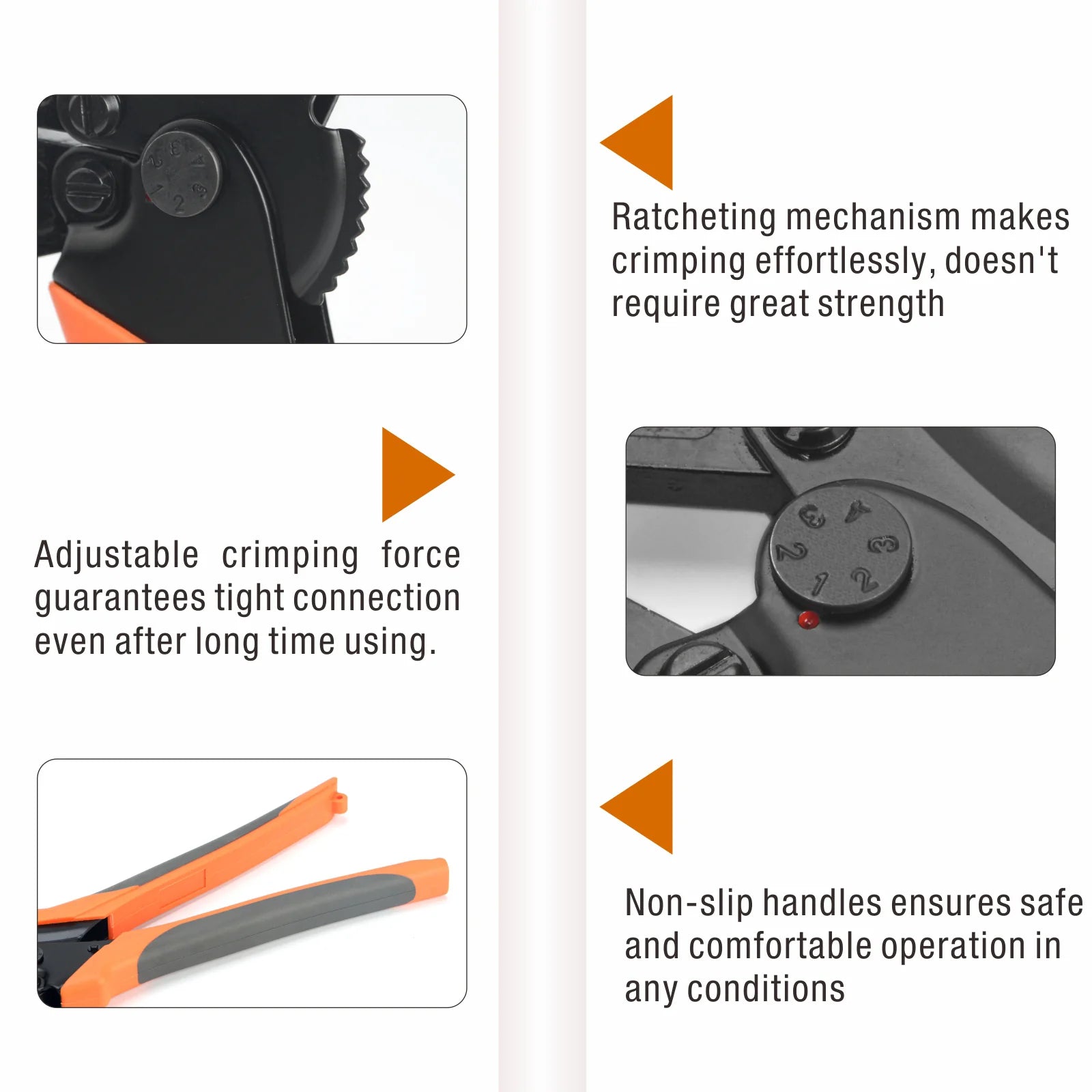 IWS 8 Non-Insulated Terminal Crimping Tool for AWG 16-8 Copper Butt Connectors - Professional Wire Splice & Electrical Connection Tool for Automotive, Marine & DIY Projects