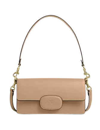 Coach Eliza Flap Crossbody Bag with Leather Covered Closure - Stylish & Compact Purse for Women, Perfect for Everyday Use, Work, and Travel